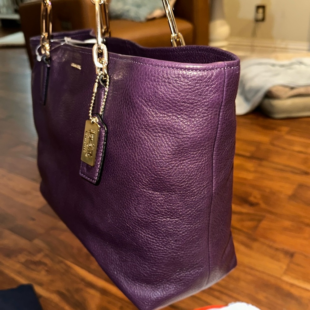 NEW w/tags Coach Madison West Shopper Tote Bag - Picture 3 of 9